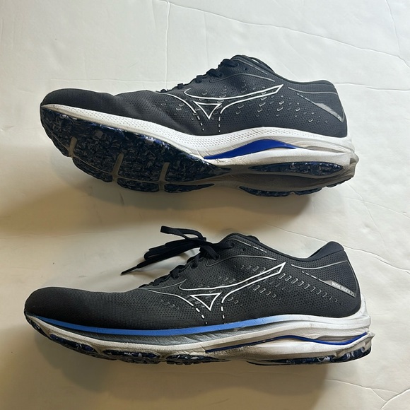 Mizuno Other - Mizuno Men's Wave Rider 25 2E Running Shoe Mens Size 14 Obsidian